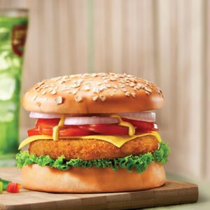 Cheese Veg Burger (Baked O Logy)